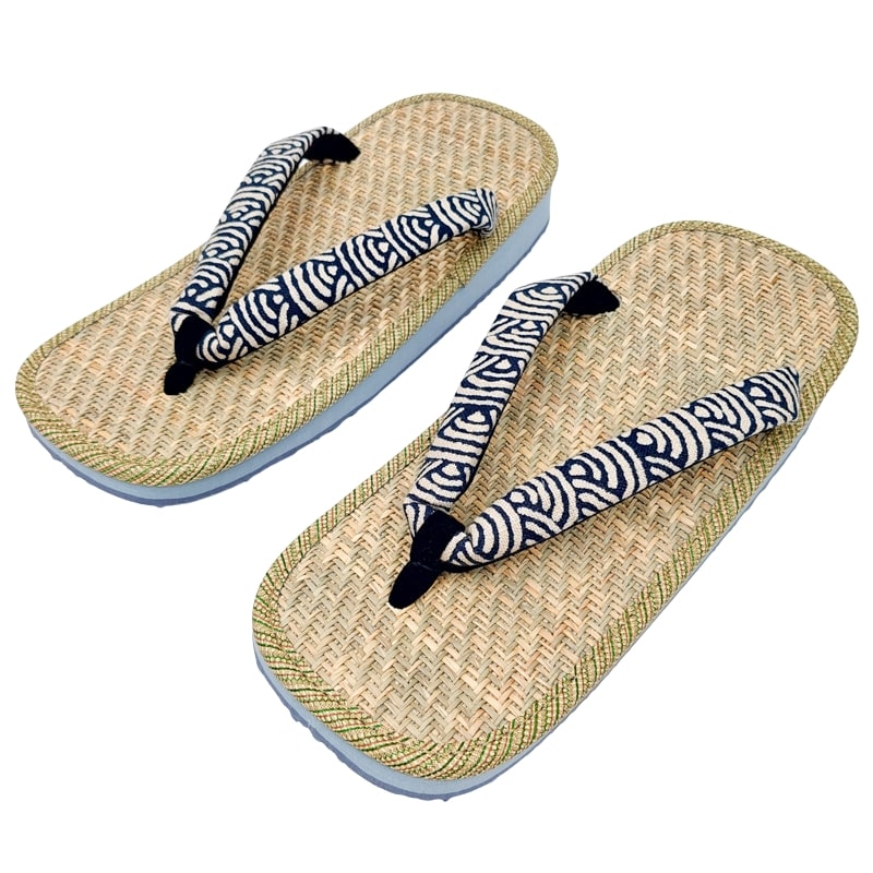 Japans Zori Slippers - Hanao Seigaiha