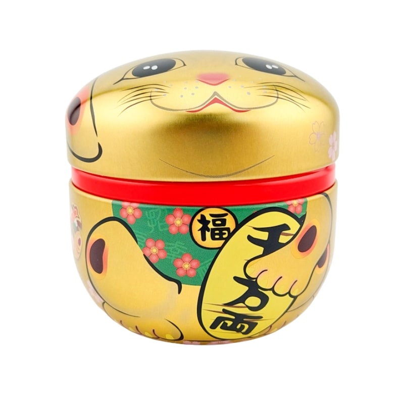 Gouden Metalen Theebus - Maneki Neko