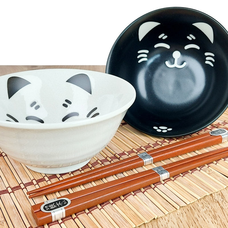 Set van 2 Ramen Kommen - Kat