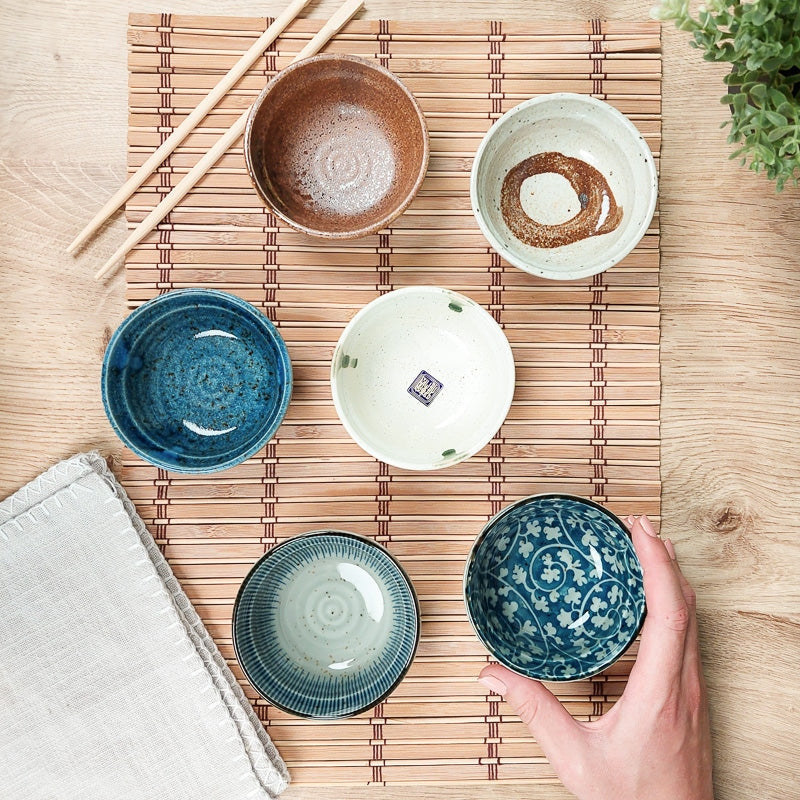 Set van 6 Kleine Japanse Kommen