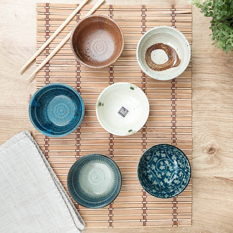 Set van 6 Kleine Japanse Kommen
