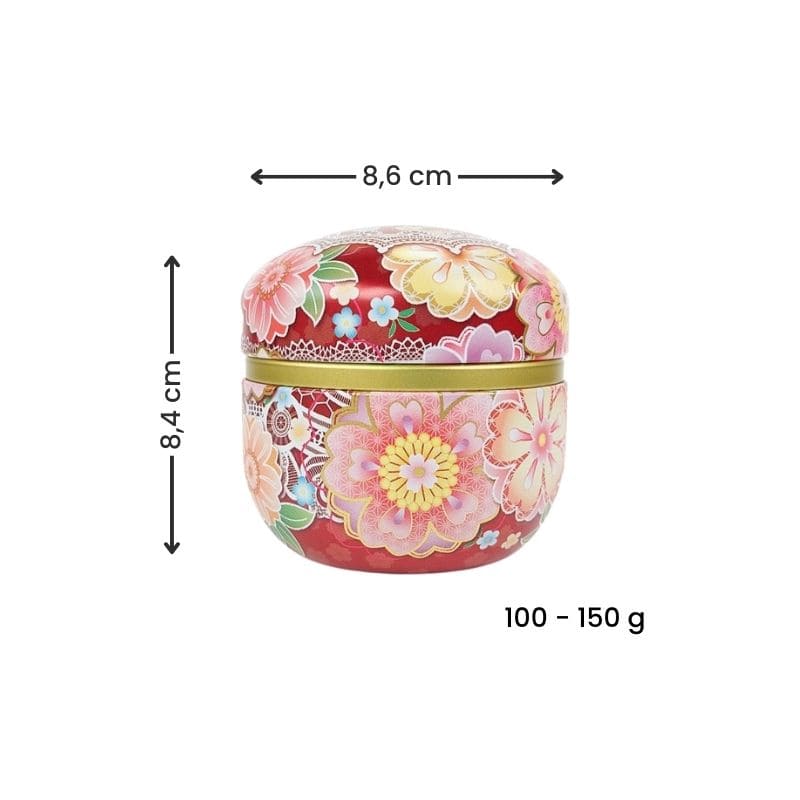 Rode Metalen Theeblik