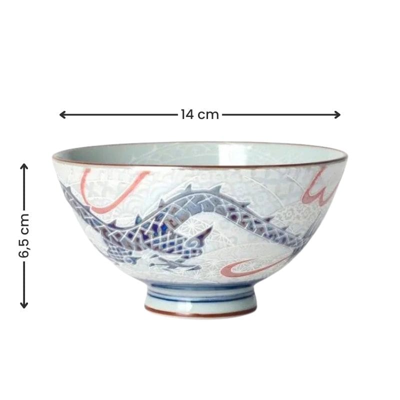 Keramieken Kom - Japanse Draak