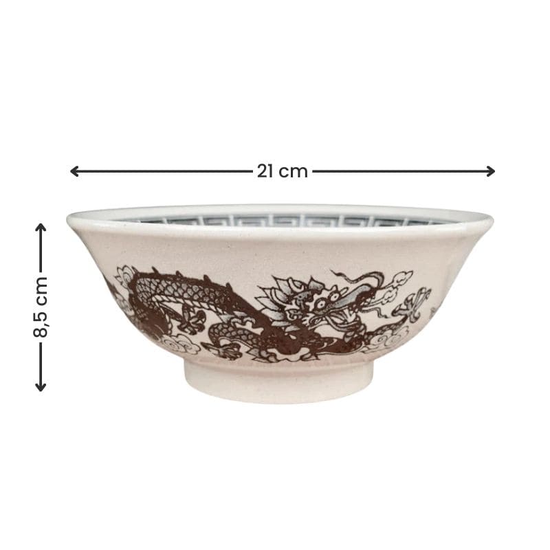 Witte Japanse Ramen Kom