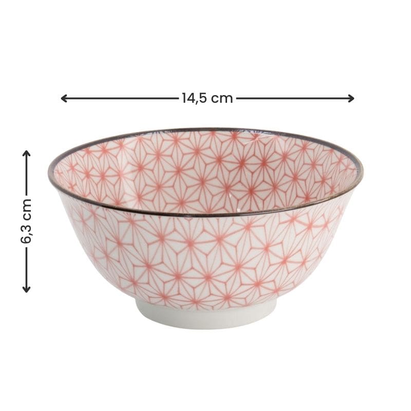 Set van 2 Japanse Kommen - Asanoha