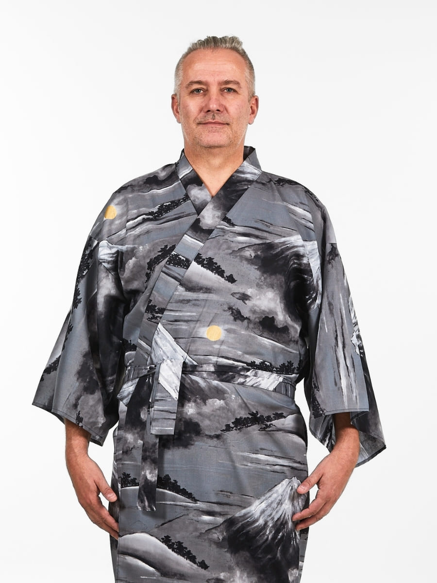 Kimono Yukata Heren - Berg Fuji
