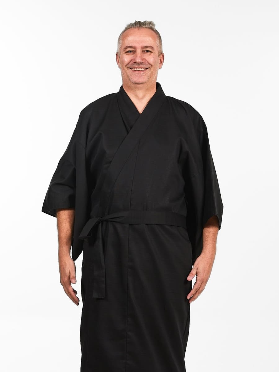Japanse Kimono Heren - Zwart