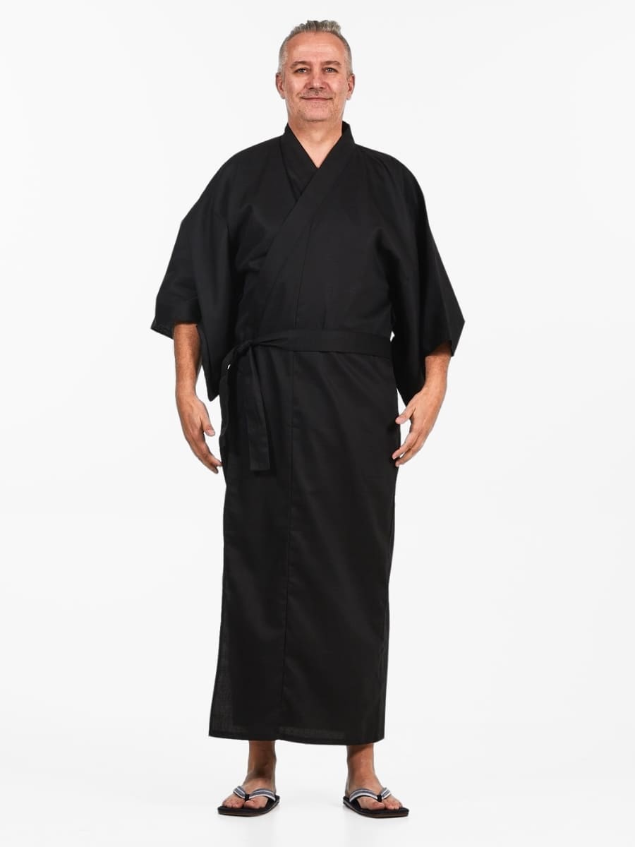Japanse Kimono Heren - Zwart