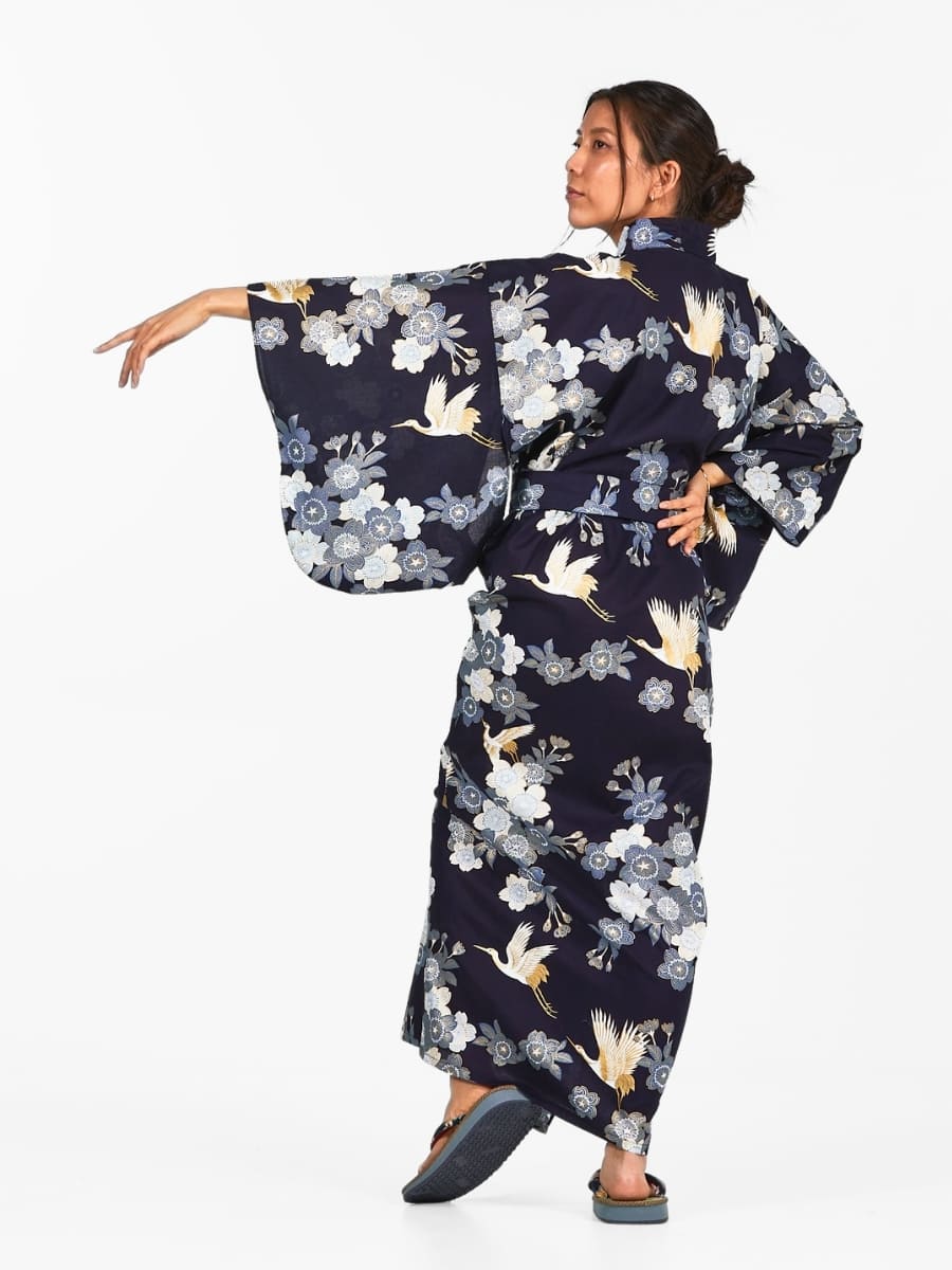 Kimono Yukata Dames - Sakura to Tsuru
