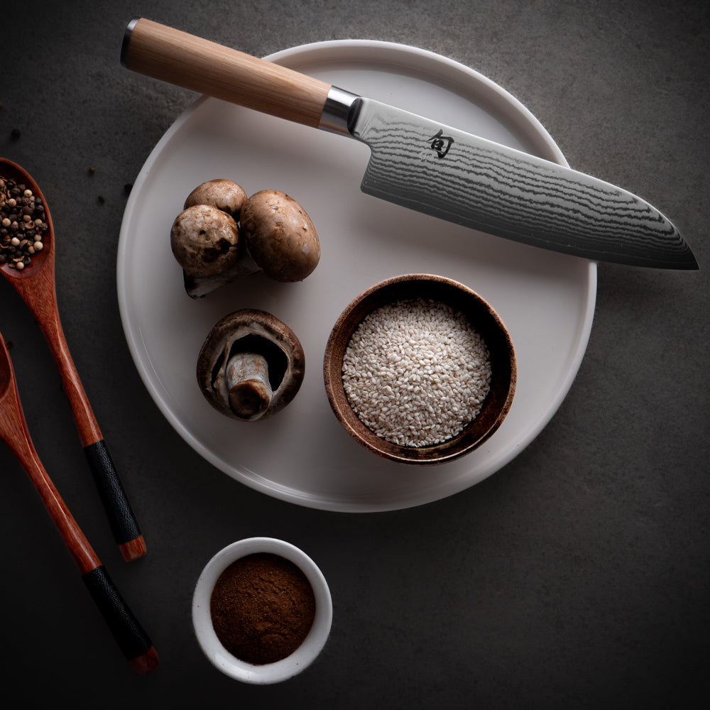 Santoku mes Shun Classic Wit 18 cm