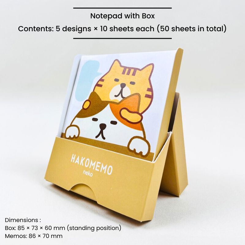 Memo Blok Hakomemo - Neko