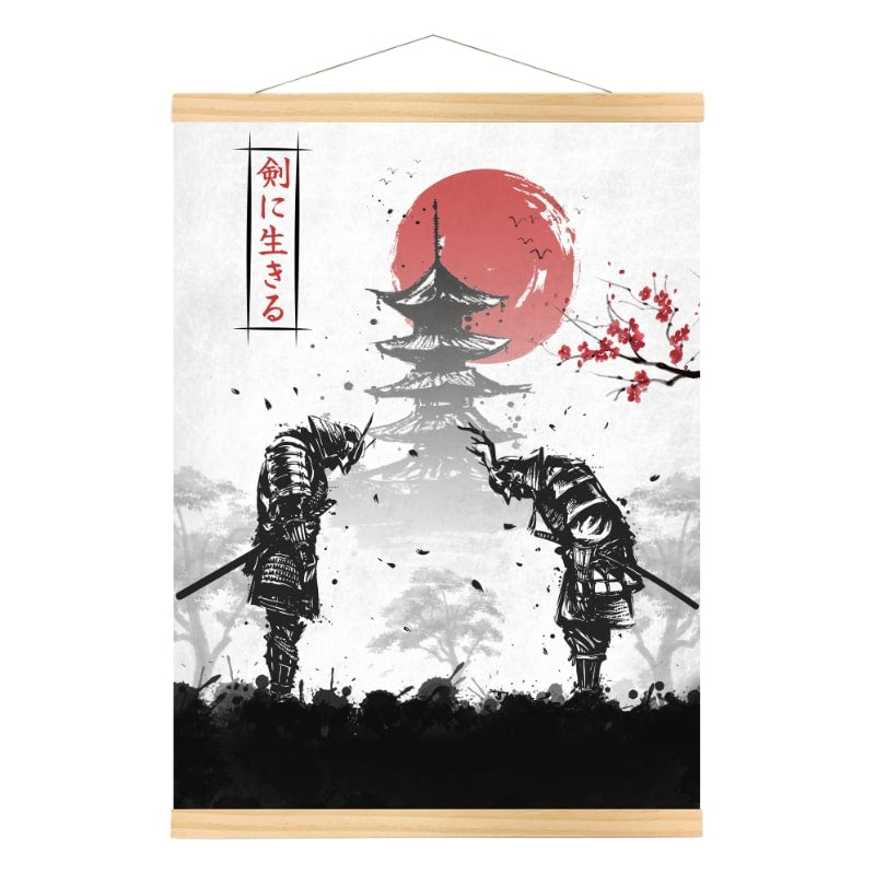Japanse Samurai Duel poster - A3