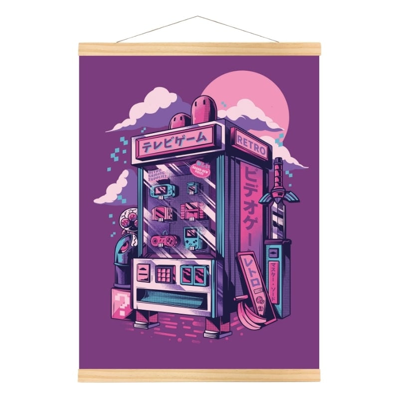 Japanse Retro Gaming Poster - A3
