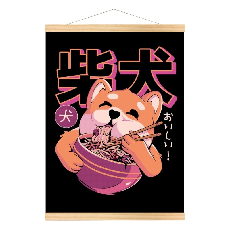 Japanse Shiba Noodle Poster - A3