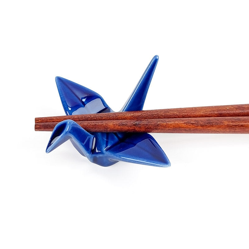Blauwe Origami Eetstokjes Steun