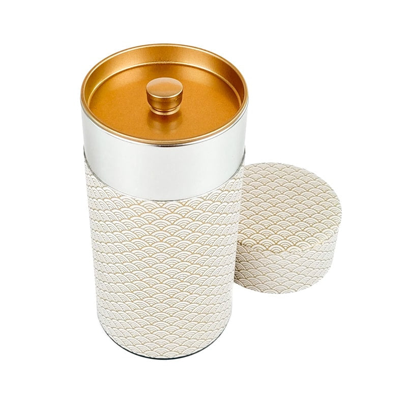 Gouden Seigaiha Japanse Theedoos