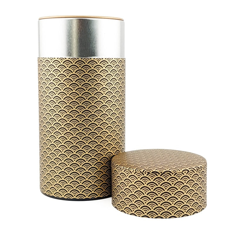 Japanse theedoos Washi Seigaiha