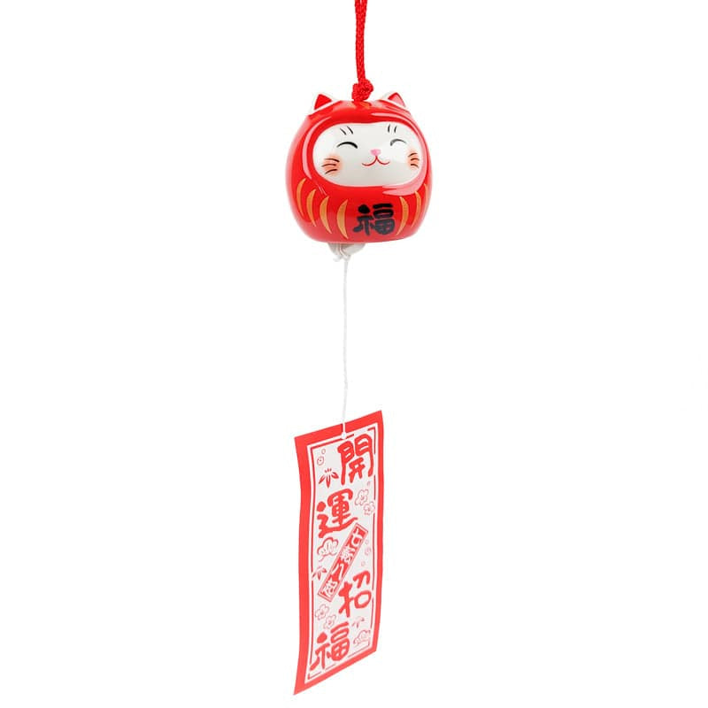 Neko Daruma windgong