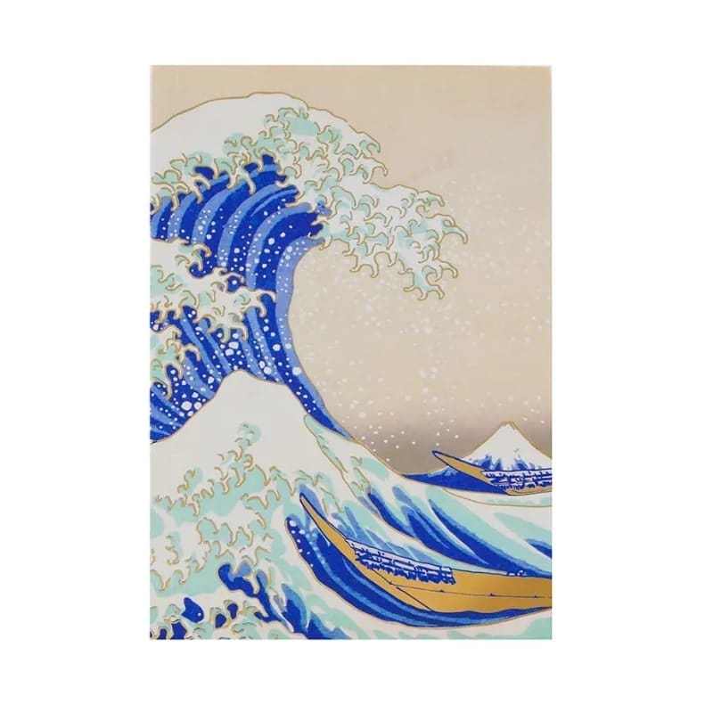 Grote golf van Kanagawa notitieboek