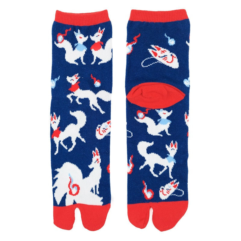 Chaussettes Japonaises Kitsune - EU 35-39