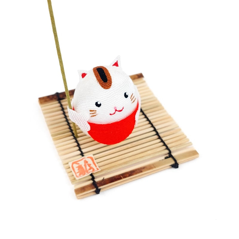 Chirimen Kat Beeldje