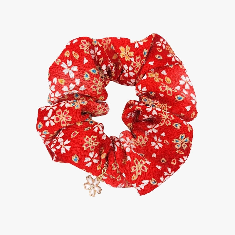 Chouchou Japanse Scrunchie Rood