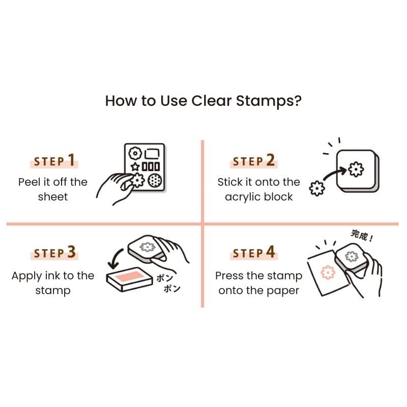 Acrylblok Stempel - Transparant