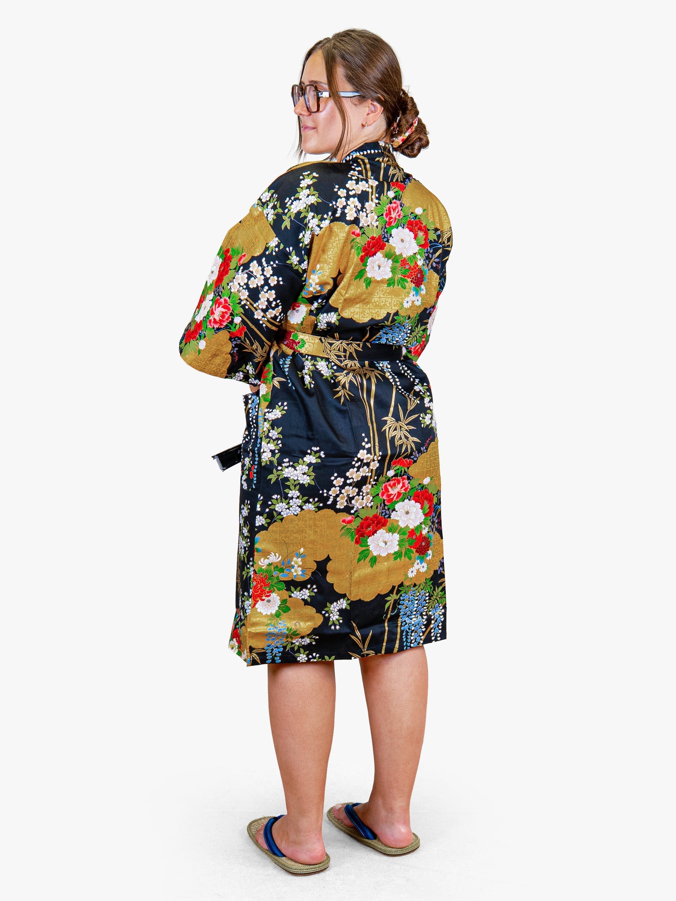 Dames Happi-kimono – Gouden Botan