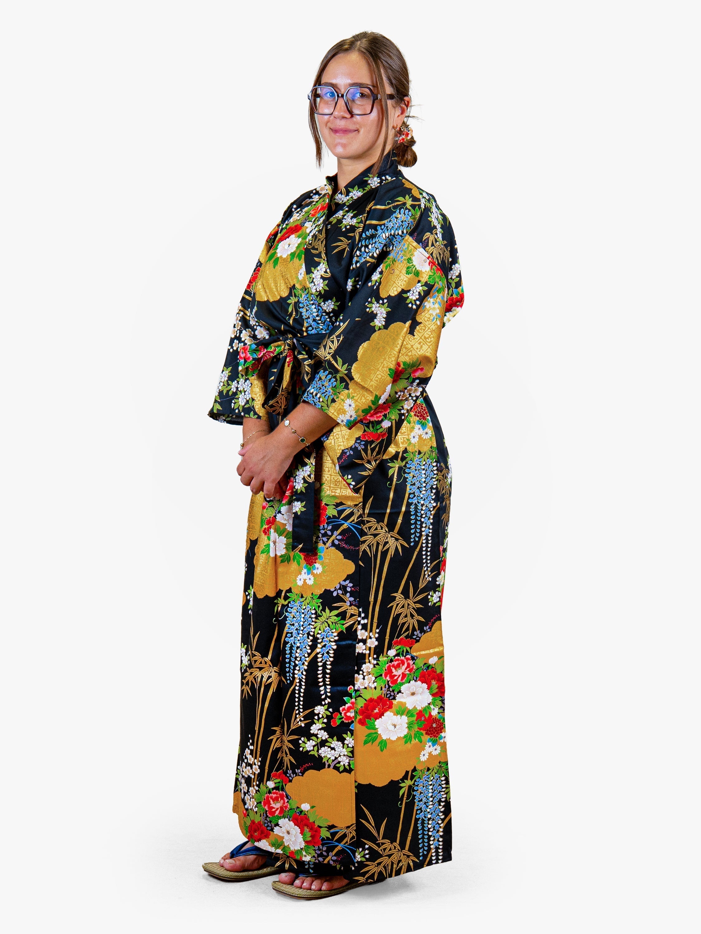 Dames Japanse Kimono – Gouden Botan