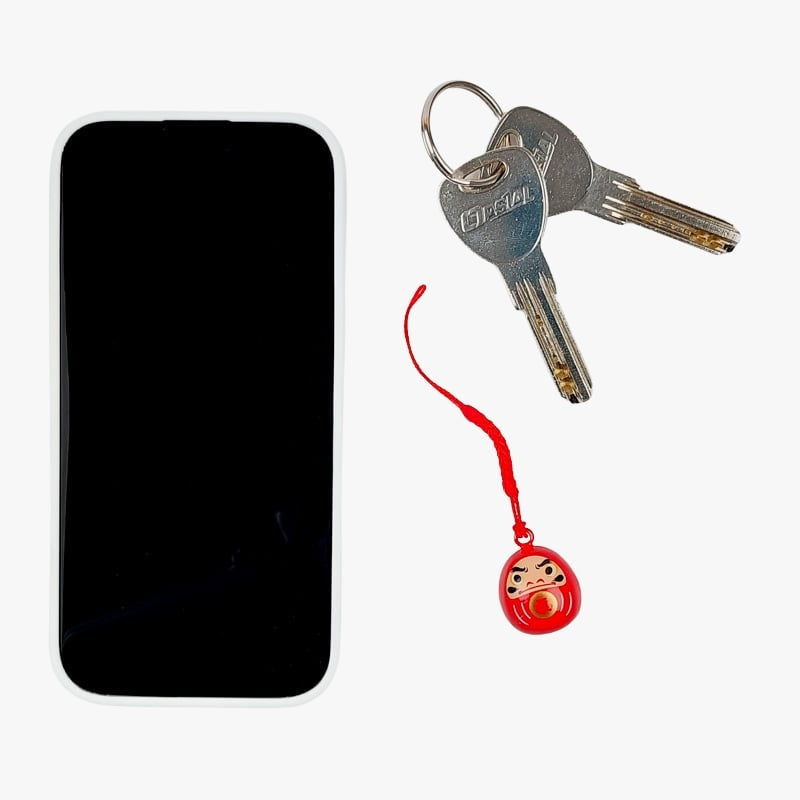 Daruma Bel Sleutelhanger