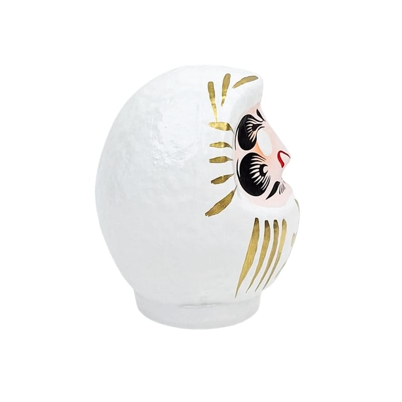 Daruma Japonais Blanc - 9 à 15 cm