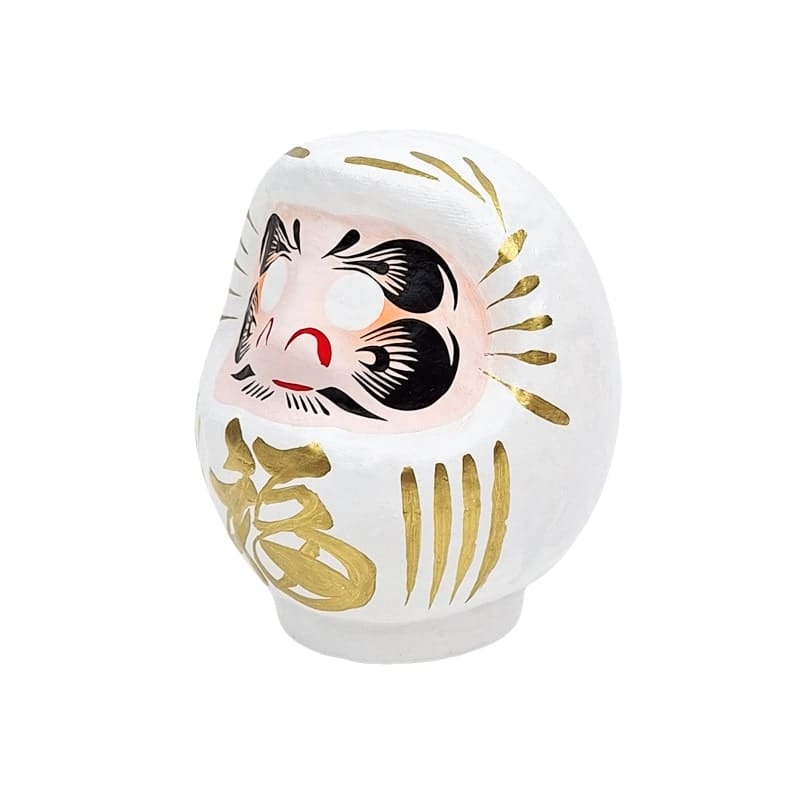 Daruma Japonais Blanc - 9 à 15 cm