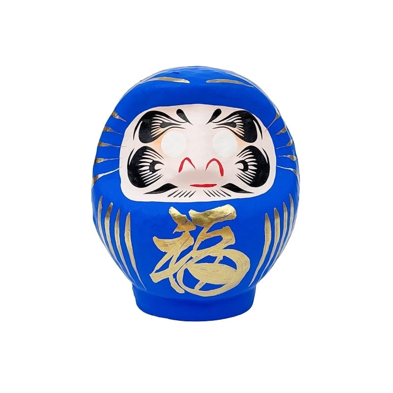 Japanse blauwe daruma - 9 cm