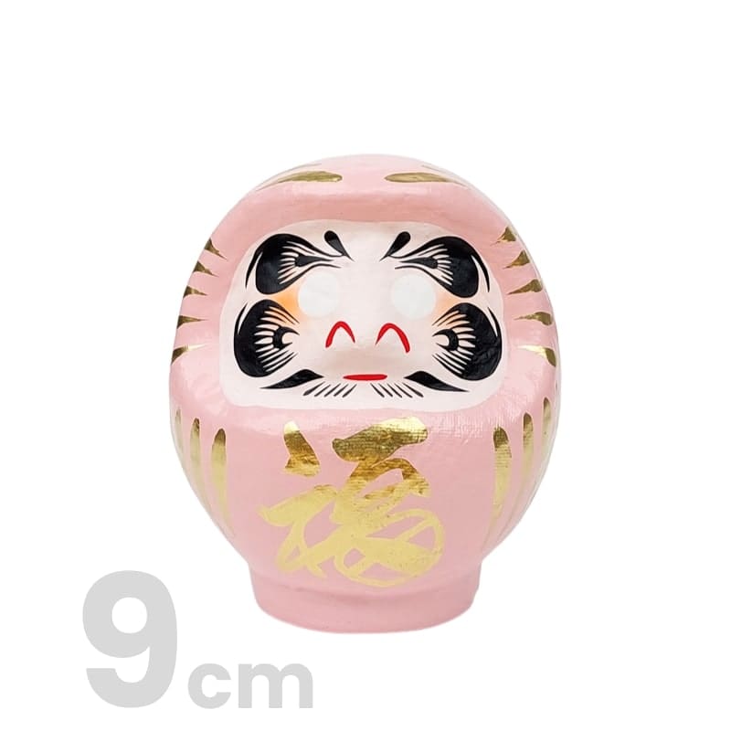 Roze Japanse Daruma - 9 tot 15 cm