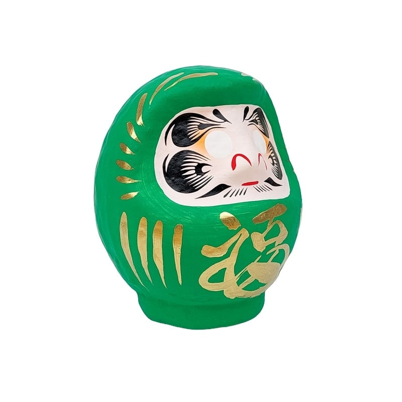Groene Japanse daruma