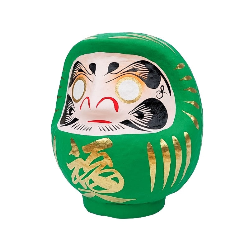 Groene Japanse daruma