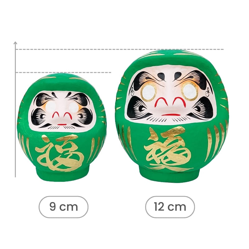 Groene Japanse daruma