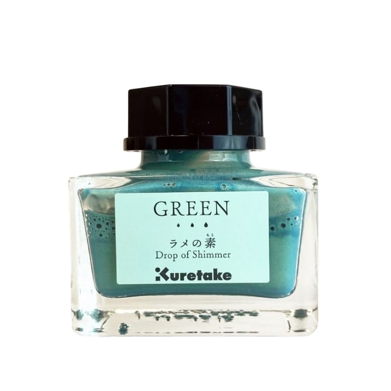 Druppel glinsterende inkt van Kuretake - Groen