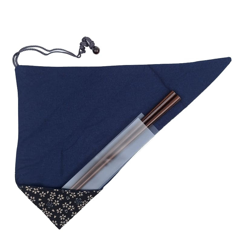 Étui à Baguettes Japonaises Sakura Bleu