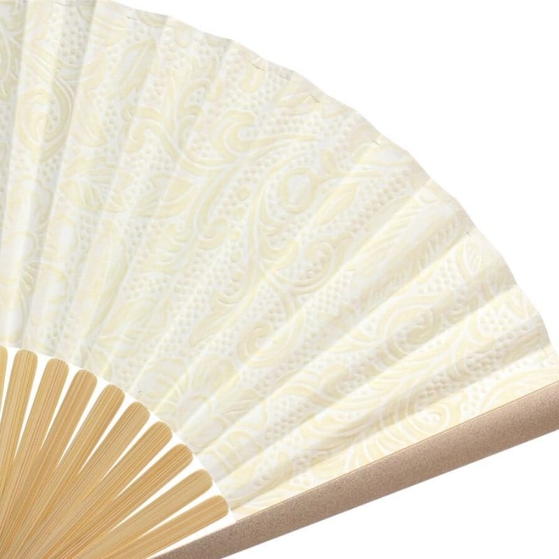 Éventails Japonais Marguerite Ivoire