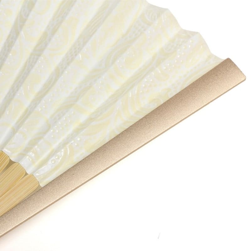 Éventails Japonais Marguerite Ivoire