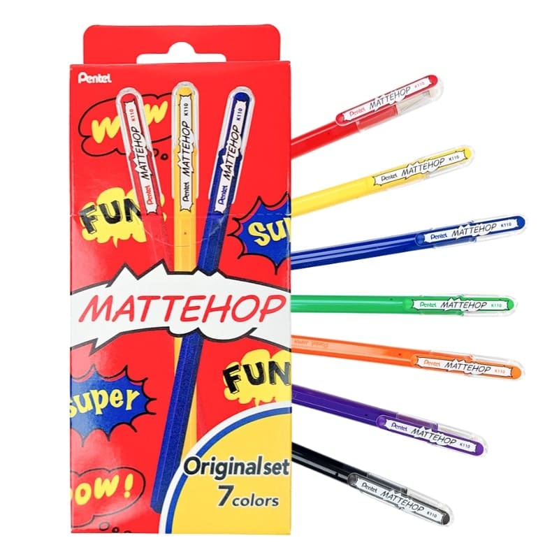 Gel Pennen Set - Pentel Mattehop - Original