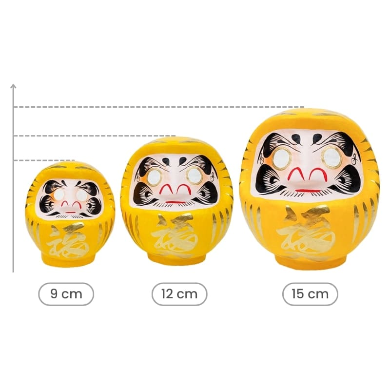 Gele Japanse Daruma