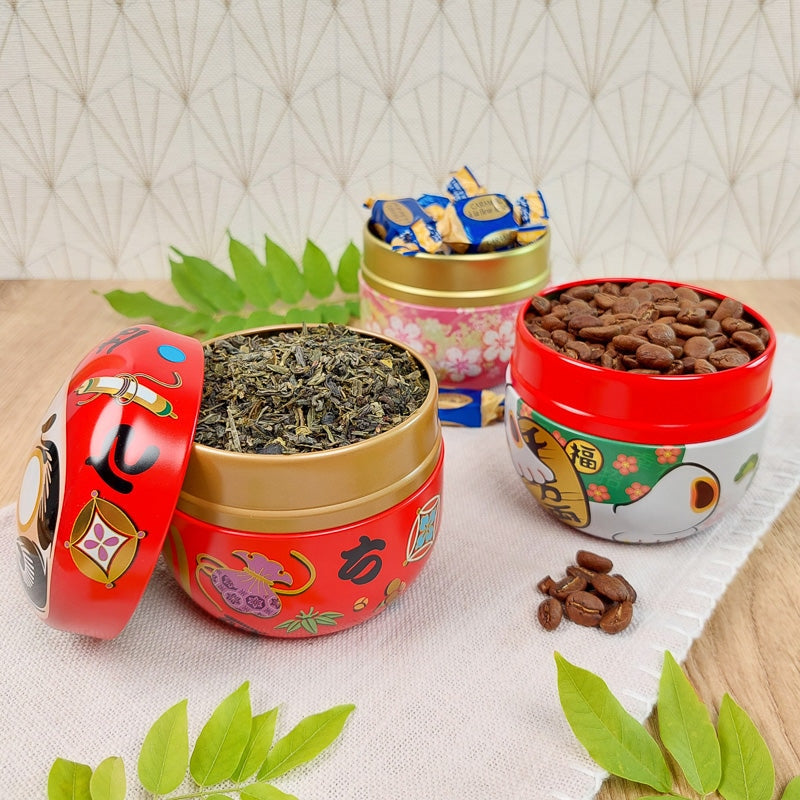 Gouden Metalen Theebus - Maneki Neko