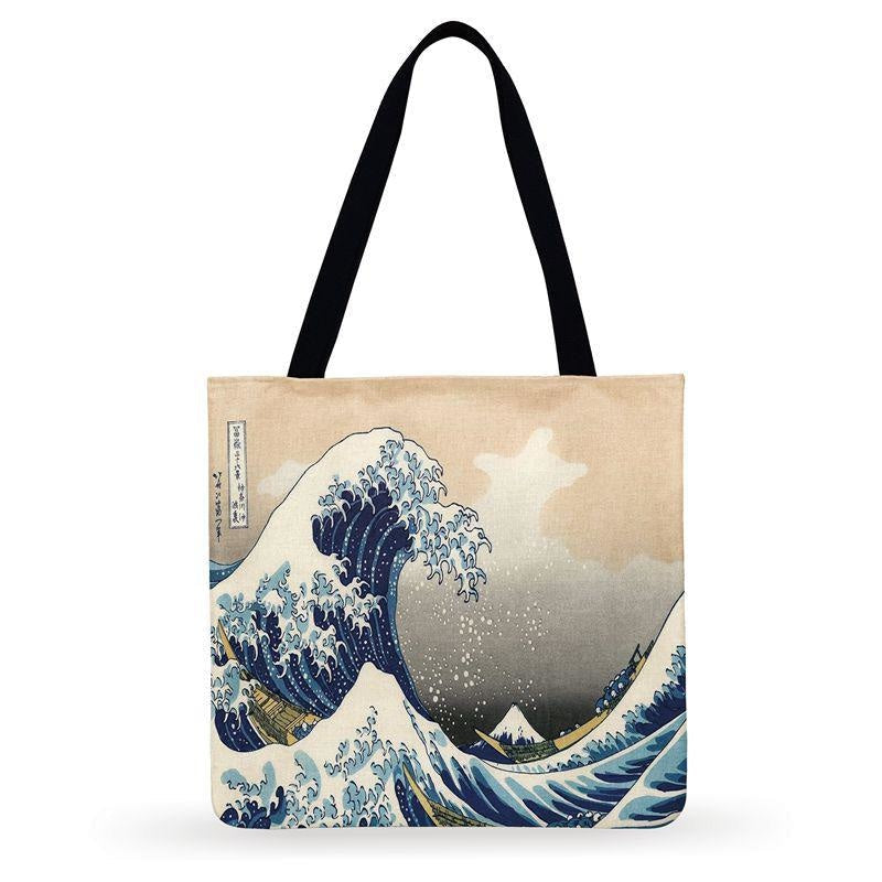 De Grote Golf van Kanagawa Tote Bag
