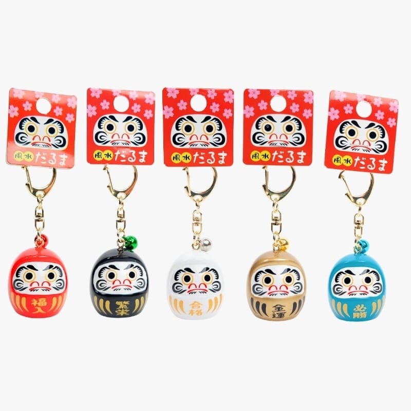 Grote Japanse Sleutelhanger - Daruma (Kleur Naar Keuze)