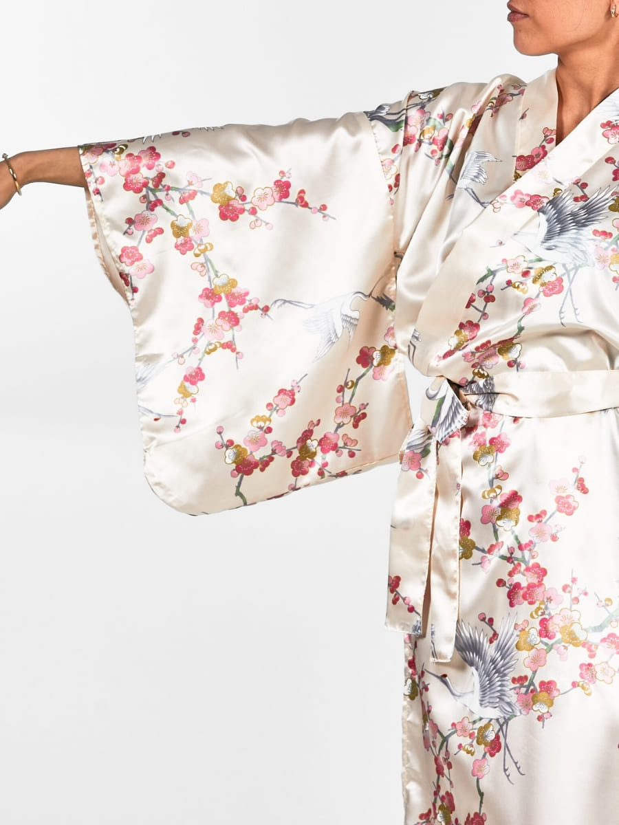 Happi Kimono Dames - Ume to Tsuru One Size