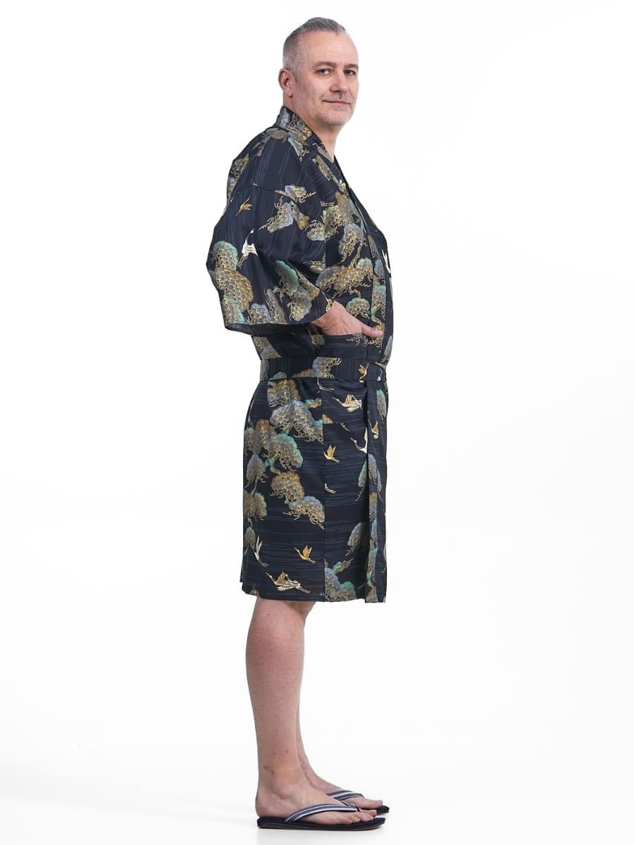 Happi Kimono Heren – Crane & Pine One Size