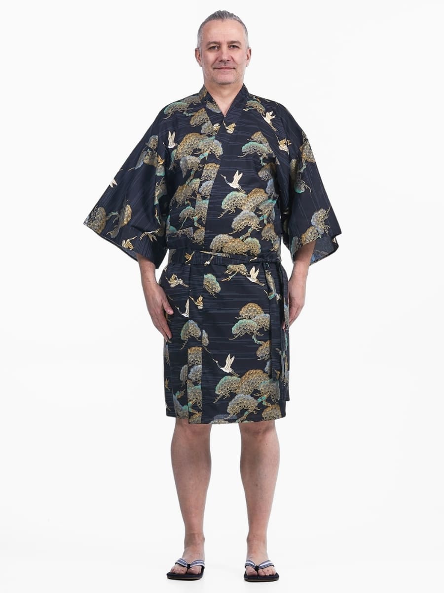 Happi Kimono Heren – Crane & Pine One Size