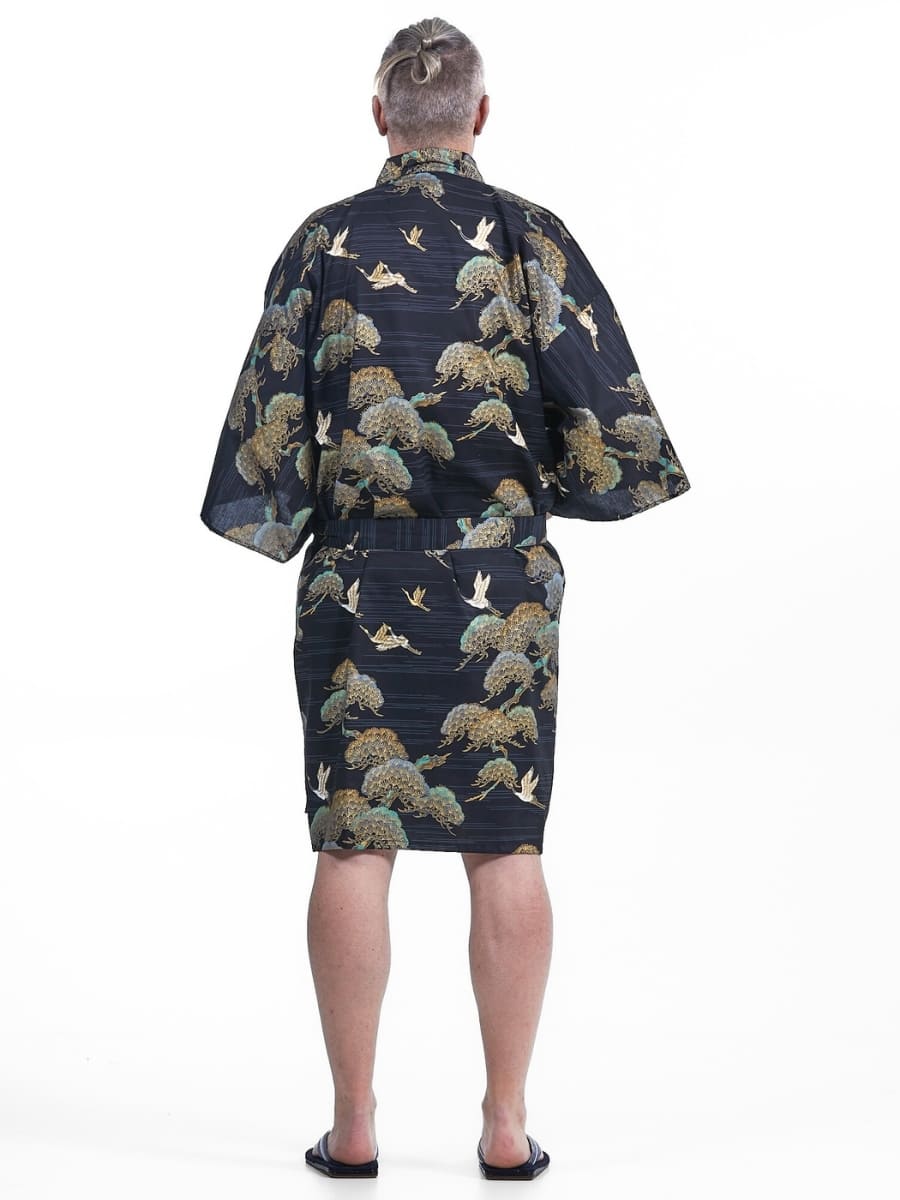 Happi Kimono Heren – Crane & Pine One Size